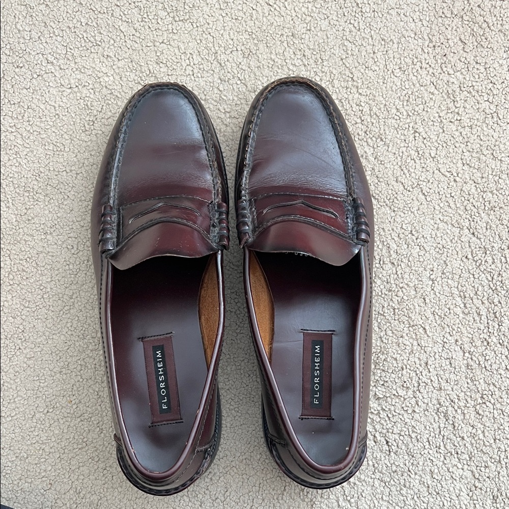 Florsheim Men's Berkley Moc Toe Dark Brown Penny Loafers